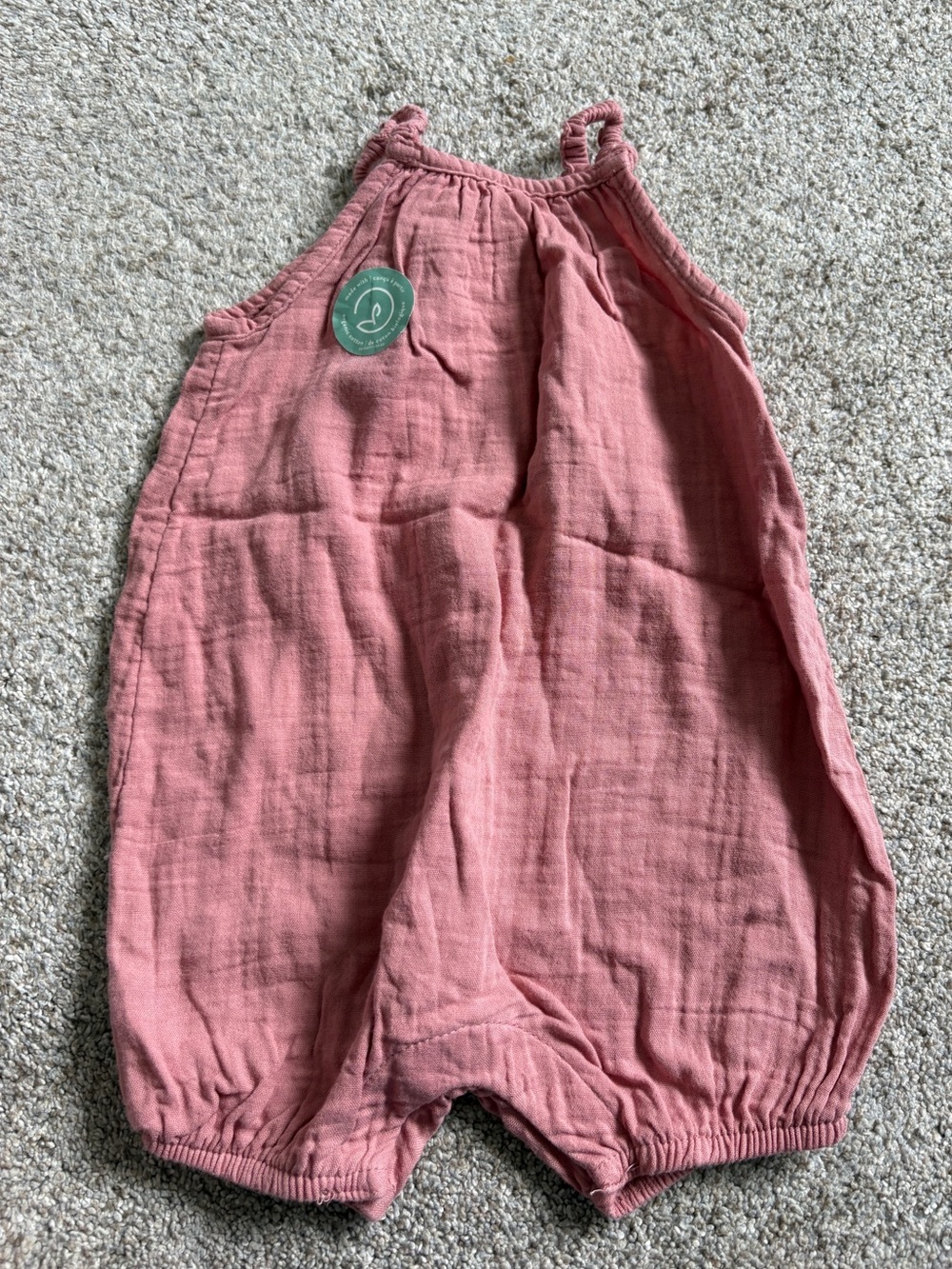 Organic Little Planet Baby Girl's romper 12 months Dusty Pink